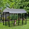 PawHut 8' x 4' x 6' Outdoor Dog Playpen, Kennel with Lockable Door and Water-Resistant Canopy, for Medium/Large Dogs